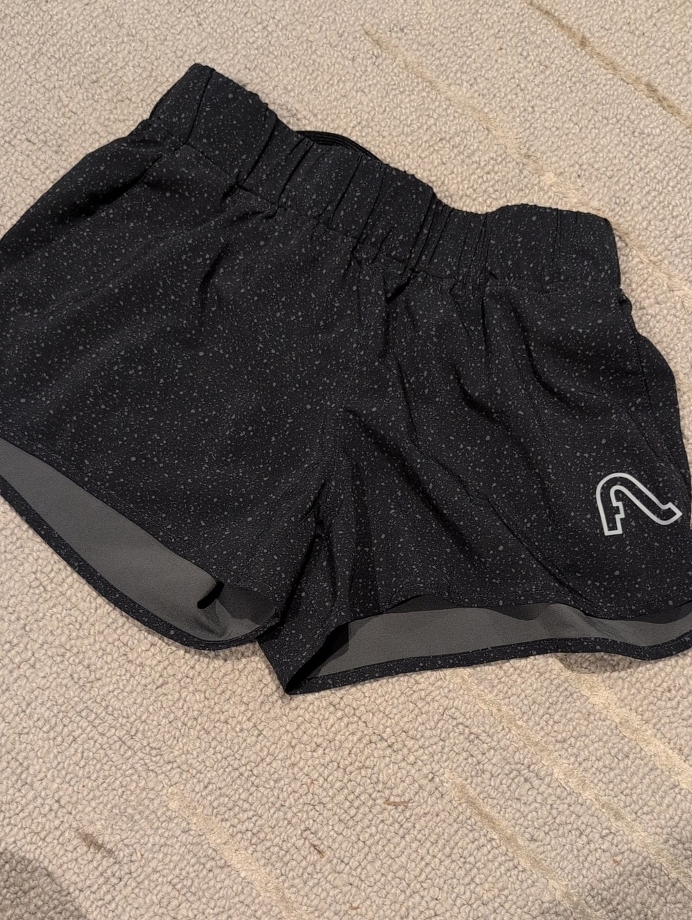 Flylow Black Speckled Women's Athletic Shorts